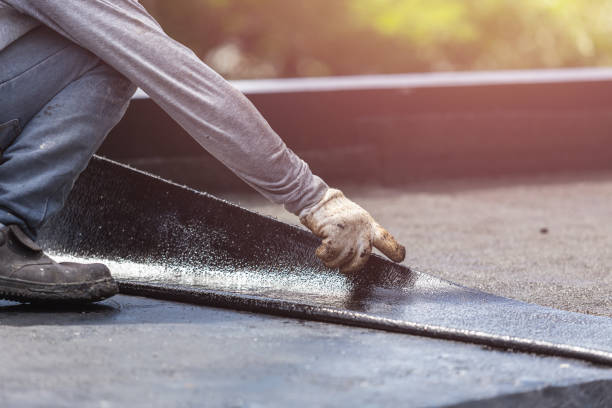 Professional Emergency Waterproofing technician working in Lake, MI